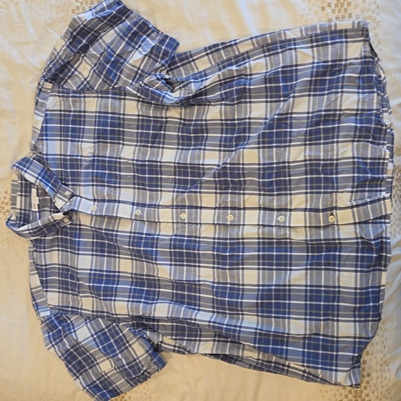 GAP Other - GAP Blue Short Sleeve Plaid Button Down Classic Fit Shirt- Size …